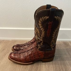 Lucchese mens crocodile boots